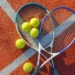 Tennis rackets and balls