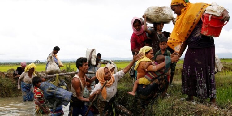 Dozens of Rohingya fleeing Myanmar killed in drone attack