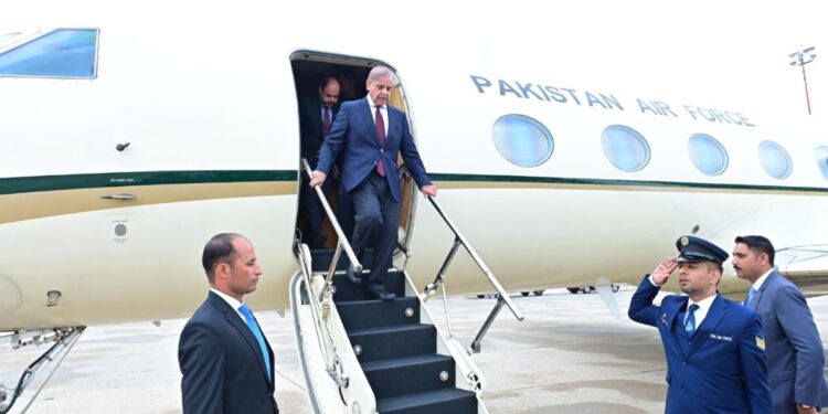 PM Shehbaz lands in New York for 79th UNGA session