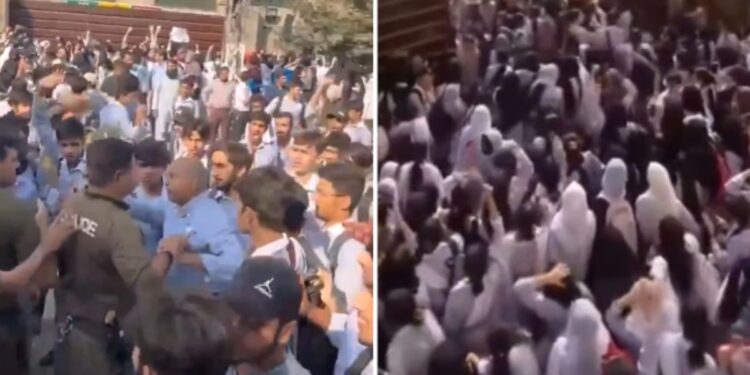 More than 30 injured in clash between PU guards and students