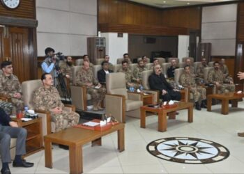 COAS brief on security situation during Peshawar visit