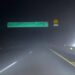 Motorway sections shut due to fog