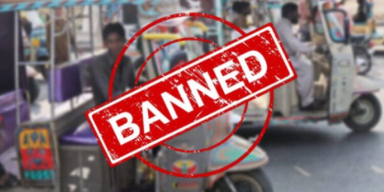 Karachi bans auto rickshaws