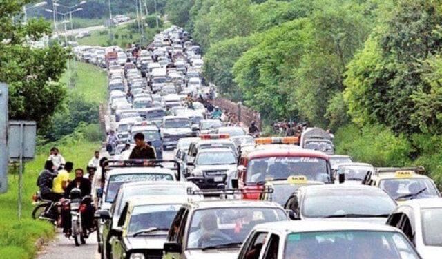 Special traffic arrangements in Murree for independence day