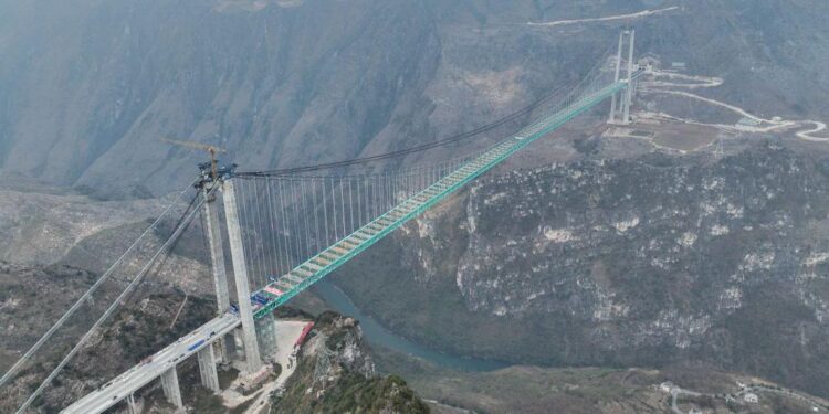 China to open world’s tallest bridge this week