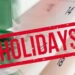 Govt declares two public holidays