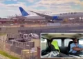 Passenger plane collides with truck near Newark Airport in US
