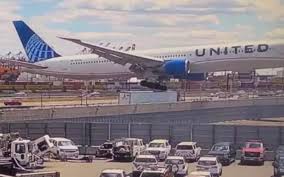 Passenger plane collides with truck near Newark Airport in US